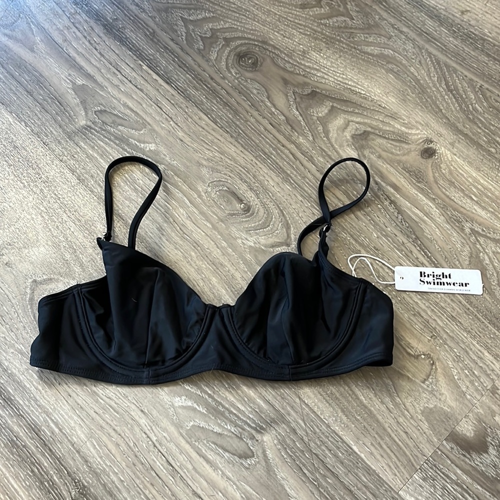 Bright Swimwear black underwire bikini top